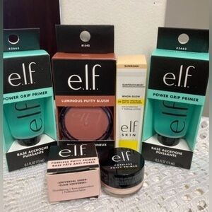 NWT 5 Piece Elf Set. Primers & Putty Blush (Full & Trial Size)